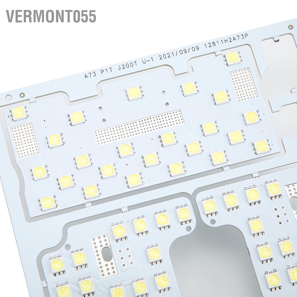 Vermont055 Đèn đọc sách nội thất ô tô 48SMD 12V 50000H Bảng điều khiển đèn trần LED màu trắng 5050 Phụ kiện cho RAV4 2006‑2012