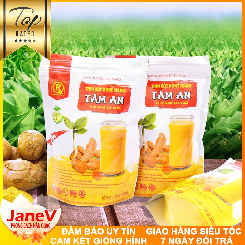 Tinh bột nghệ Nano Tâm An túi 500g