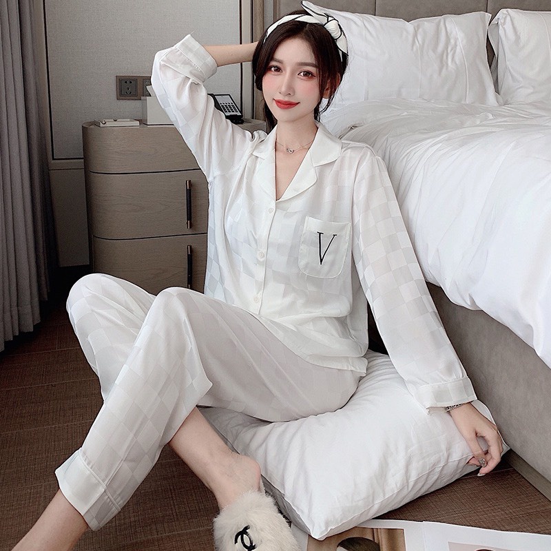 Pajamas Đồ Ngủ Mặc Nhà Lụa Mềm Mịn FreeSize AMANTA AMTPY022