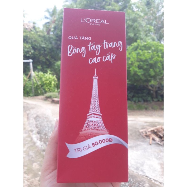 (Quà Tặng) Bông Tẩy Trang Cao Cấp L'Oreal - Hộp 80 miếng