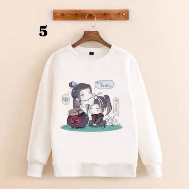 Áo Sweater In Hình Ma Đạo Tổ Sư - Trần Tình Lệnh, Tiêu Chiến, Vương Nhất, Lam Vong Cơ