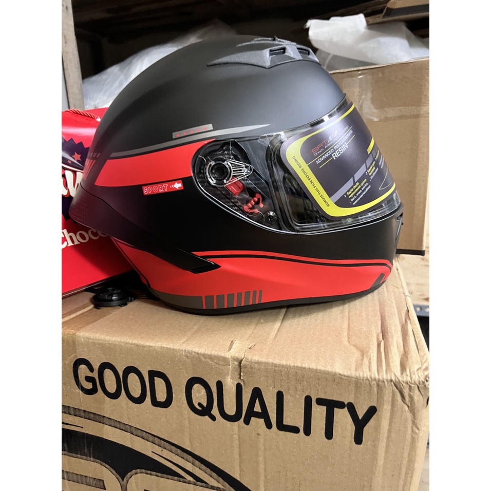 Mũ Bảo hiểm Fullface 2 kính cao cấp Royal M266 - Vòng đầu 55-59cm - Bảo hành 12 tháng