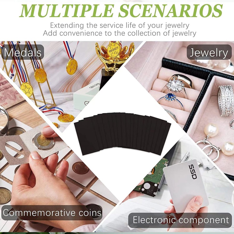 Sa Set 45 Miếng Dán Chống Xỉn Màu Cho Trang Sức 1x2 inch