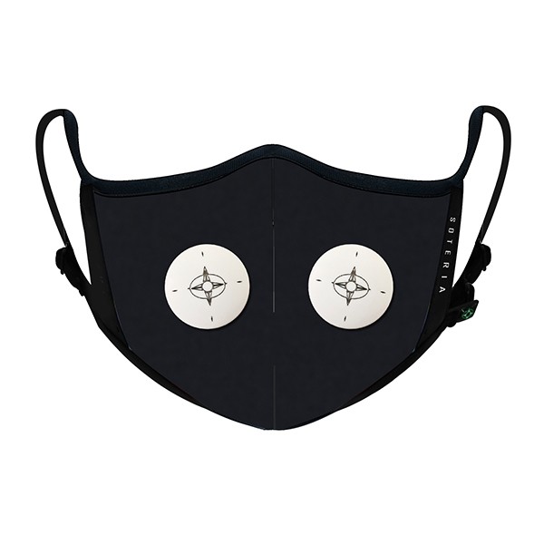 Khẩu trang thời trang cao cấp Soteria Black ST1092, bộ lọc bụi mịn N95, BFE, PFE > 99% đến 0.1 micromet | BigBuy360 - bigbuy360.vn