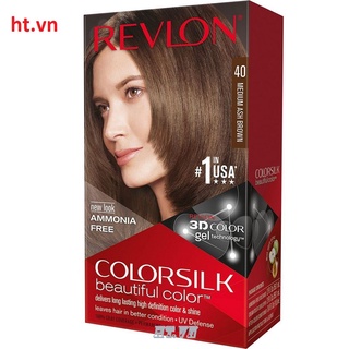 Thuốc Nhuộm Tóc Revlon Số 40 Màu Nâu Ánh Tro Vừa Colorsilk chính hãng