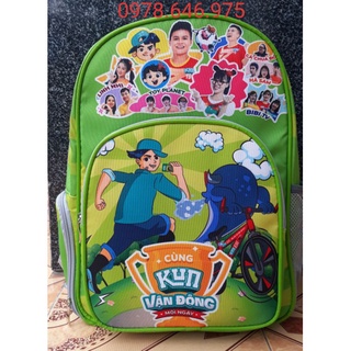 Balo Hoodies Kun có mũ kèm ngăn để giày- Hàng khuyến mãi chính hãng từ sữa Kun