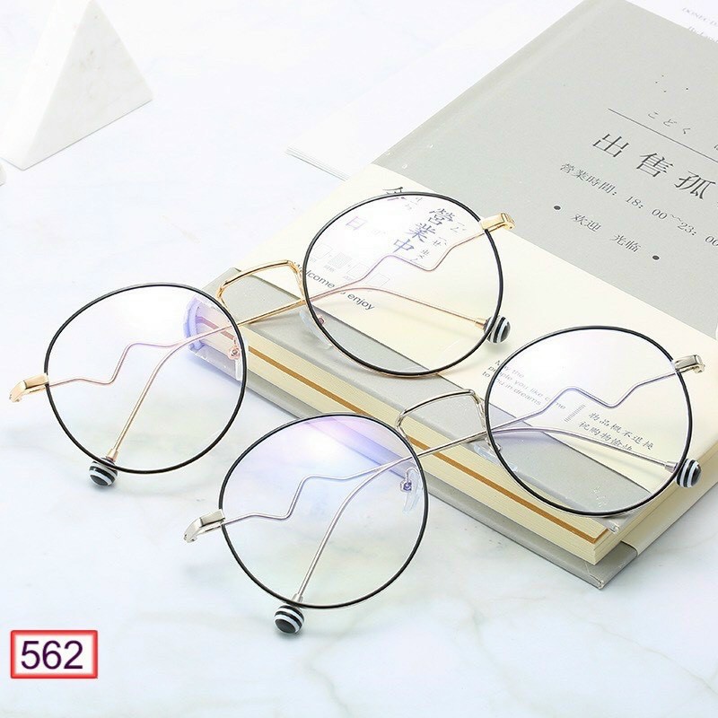 Gọng Kính Nhịp Tim Đính Hạt Kẻ Sọc | BigBuy360 - bigbuy360.vn