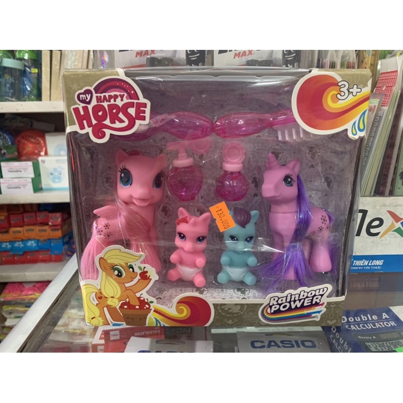 Hộp đồ chơi gia đình Pony- 4 con ngựa Pony cho bé gái