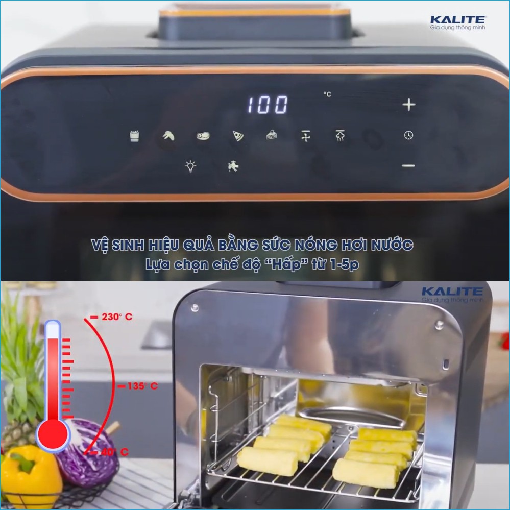 Kalite Steam Pro nồi chiên không dầu kiêm chức năng Hấp