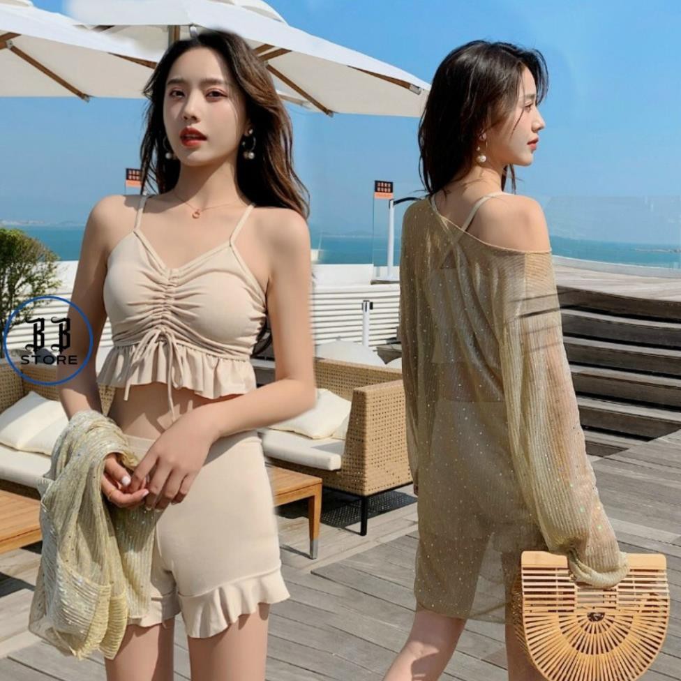 Bikini sét 3, sét đi biển nữ 3 chi tiết cực đẹp