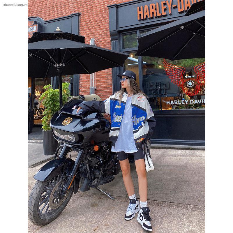 Áo Khoác Bóng Chày Dáng Rộng Phong Cách Hip Hop Hàn Quốc Thời Trang Xuân Thu Cho Nữ | BigBuy360 - bigbuy360.vn