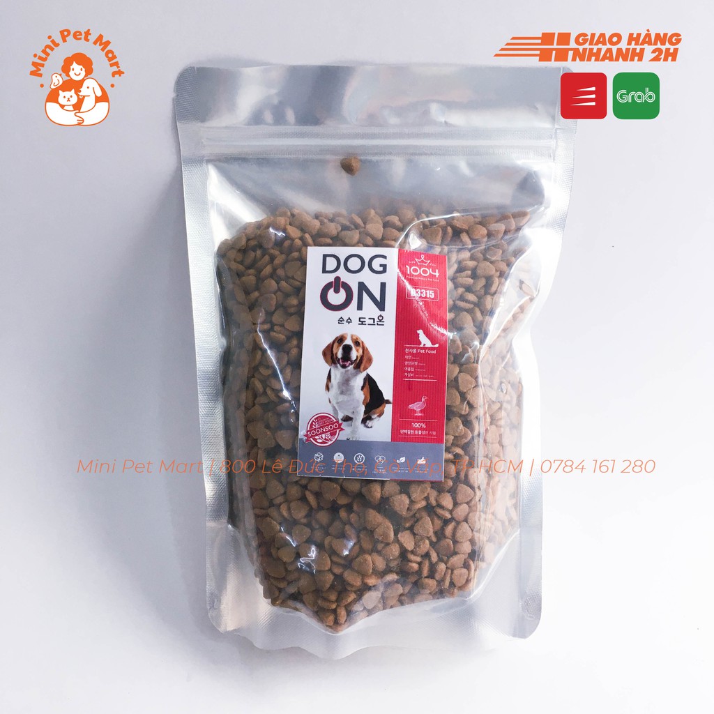 [500g] Thức ăn hạt cho chó con và chó lớn DOG ON 500g