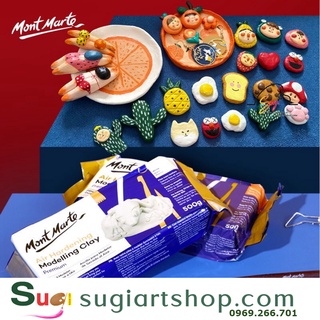 Đất sét tự khô kèm dụng cụ Mont Marte, Premiium Air Hardening Modelling Clay Mont Marte