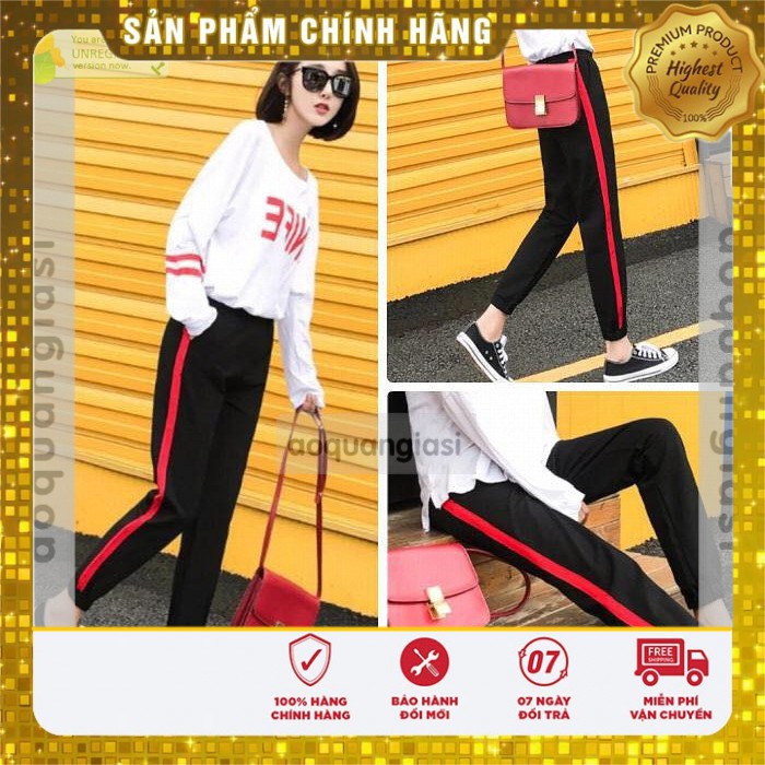 [QUẦN SOÓC NỮ] Quần Thể Thao Jogger Sọc 1 Bên shop quần soóc nữ