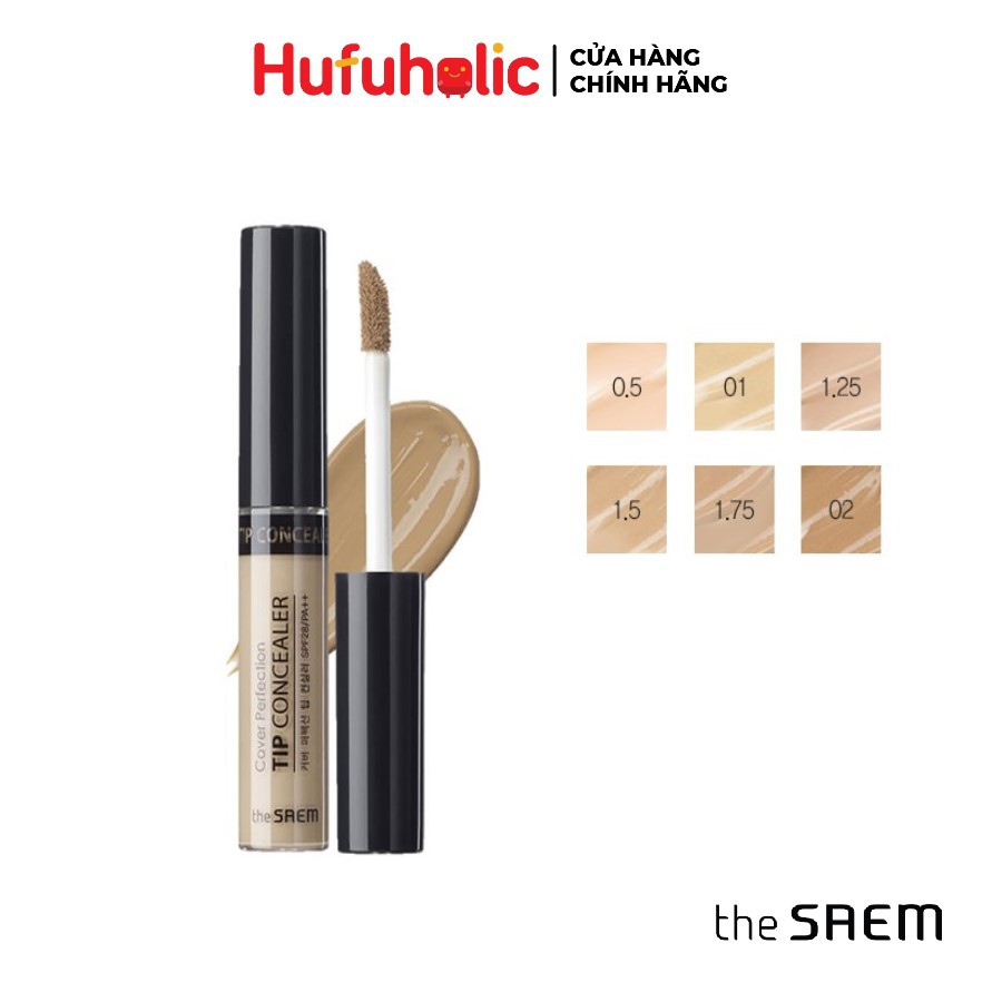 THE SAEM - Che khuyết điểm Cover Perfection Tip Concealer SAEM08