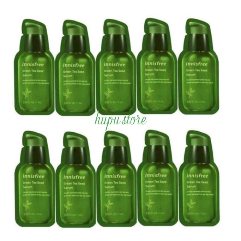 [Sample 1ml] Tinh Chất Dưỡng Ẩm Sâu, Phục Hồi Da Mụn Innisfree Green Tea Seed Serum