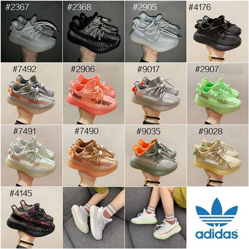 * Sẵn Sàng Stock * Adidas Yeezy 350v2 Giày Trẻ Em Boost Boys Girls Thời Trang Giày Vải Phản Quang Giày Gốc Trẻ Em Unisex Thoải Mái Thể Thao Đào Tạo Chạy Trẻ Em Giày Đế Mềm Đế Mềm