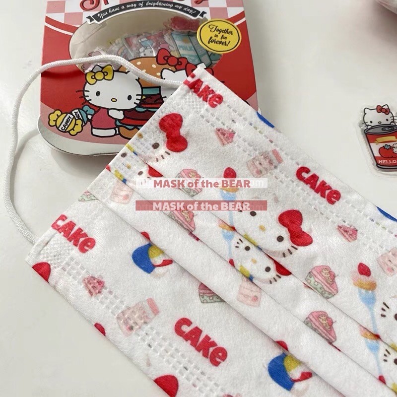 Khẩu trang Hello Kitty   x Mask of the Bear người lớn và trẻ em