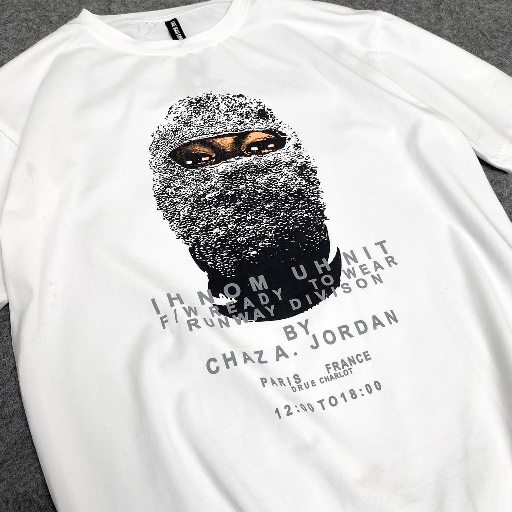 Áo thun cotton Ih Nom UhNit Face Mask Black , T Shirt tay lỡ unisex , MSW Town | BigBuy360 - bigbuy360.vn