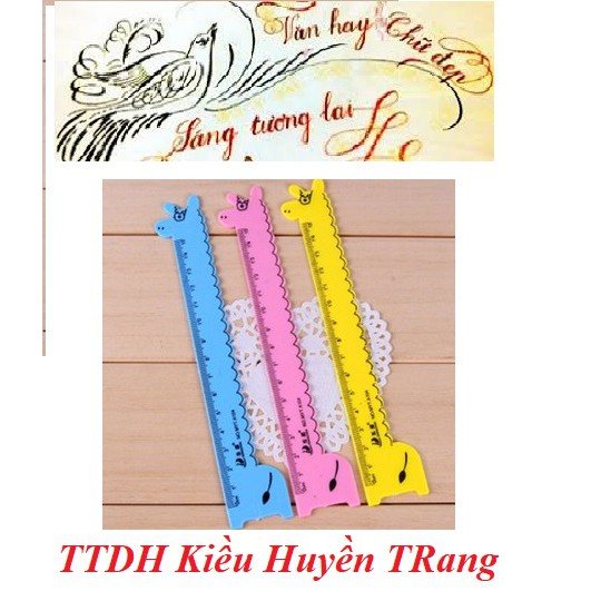 Thước kẻ hình thú siêu đẹp và dễ thương – 15cm