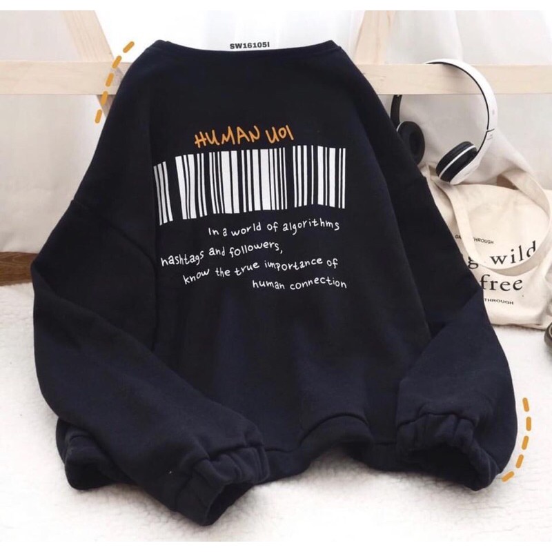 Áo Sweater Nỉ Lót Bông FREEDOM Unisex | BigBuy360 - bigbuy360.vn