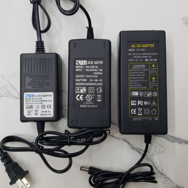 Nguồn nhựa Adapter DC12V 2A, 3A, 5A
