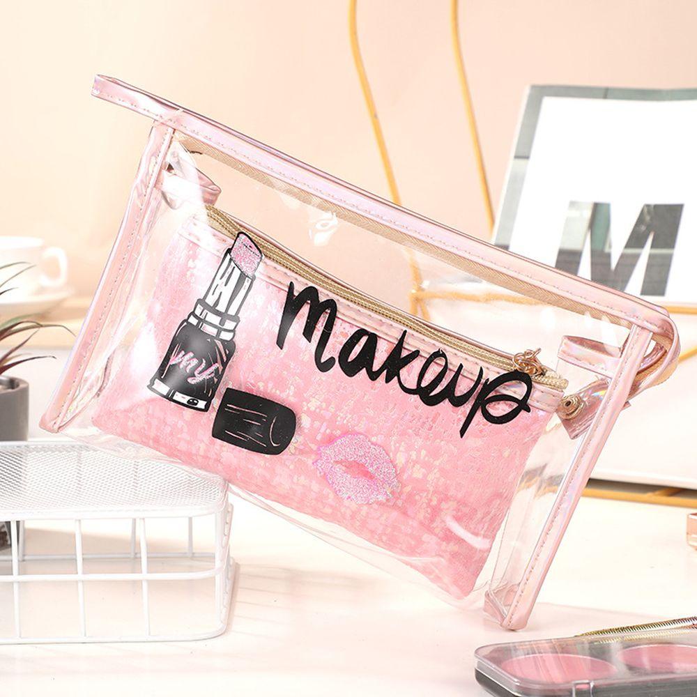 OCEANMAP Túi Đựng Mỹ Phẩm Trong Suốt Phong Cách Hàn Quốc Tiện Dụng Mang Đi Du Lịch