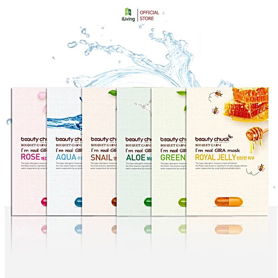 Mặt nạ dưỡng da Hàn Quốc cao cấp Beauty Chuck I'm Real Gira Mask 25g (miếng) ILIVING-BEAMN | BigBuy360 - bigbuy360.vn