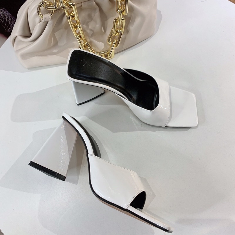 ❄️NEW HOT 2022❄️ Guốc da gót tam giác 9cm