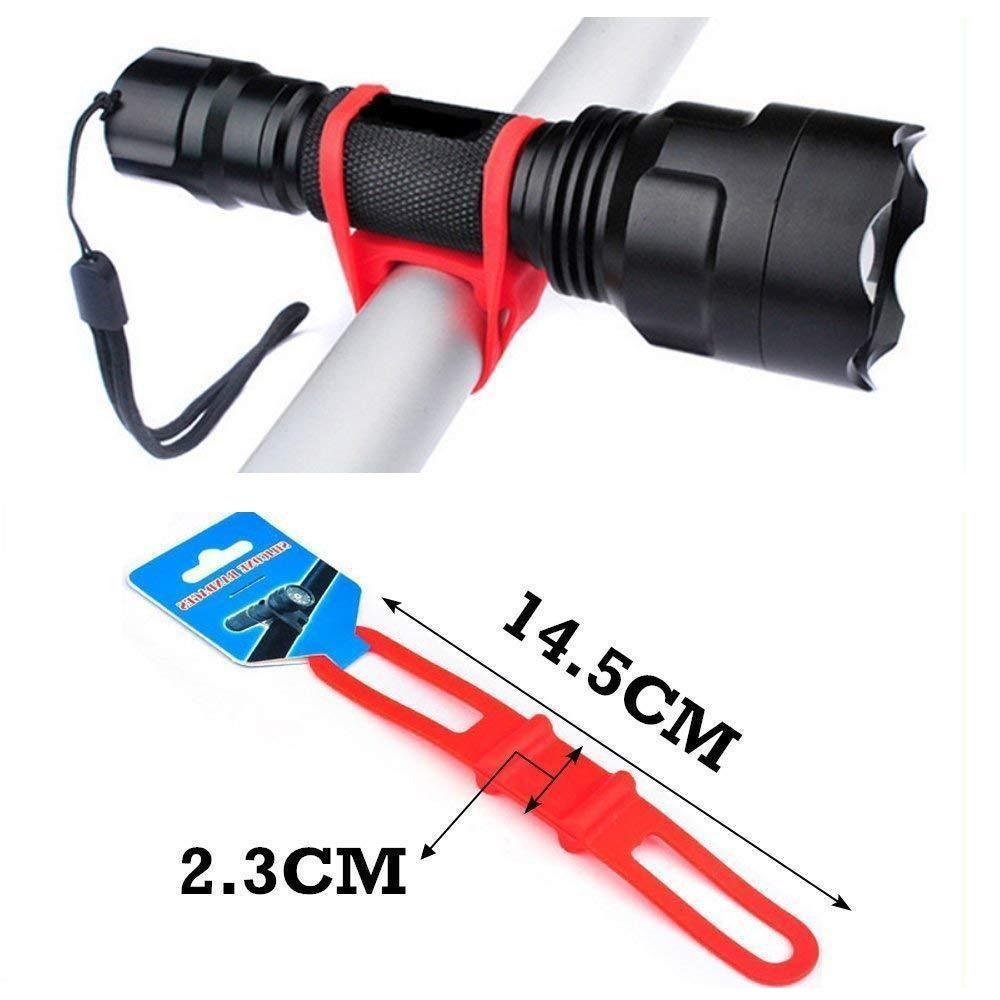 Set 5 Đèn Pin Xe Đạp Bền Bỉ Thiết Thực Thời Trang Kèm Dây Đeo Co Giãn Chất Lượng Cao