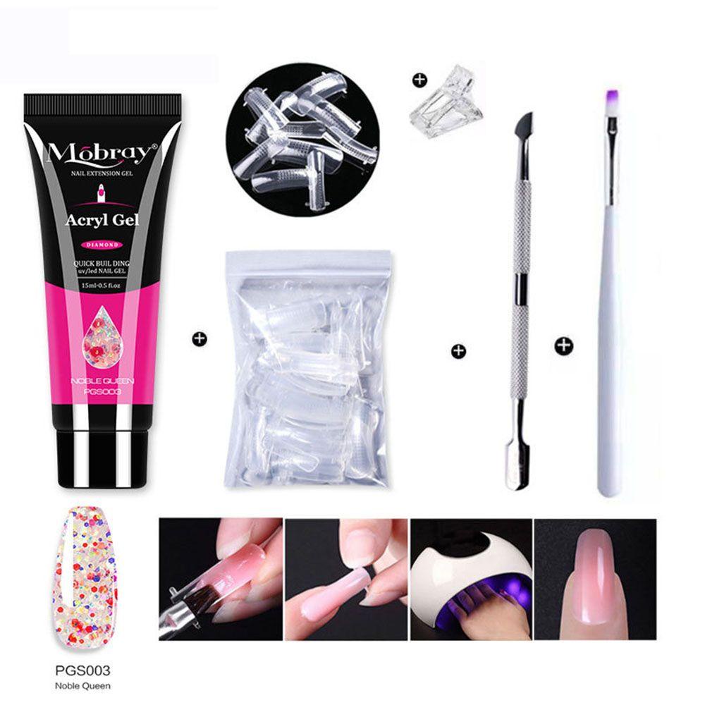 Bộ Gel Poly Trang Trí Móng Tay Nghệ Thuật|Bộ Dụng Cụ Nối Móng Tay Nghệ Thuật