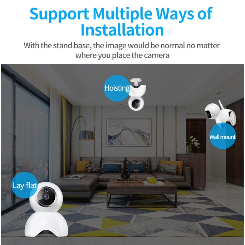 White eWeLink APP Camera Smart IOT HD Camera Reomotely Viewing 720P One Million Pixel Smart Camera Ⓡ