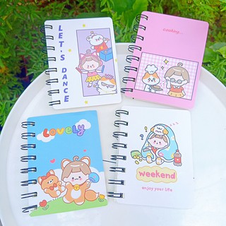 Sổ lò xo mini giấy trơn Baby Girl