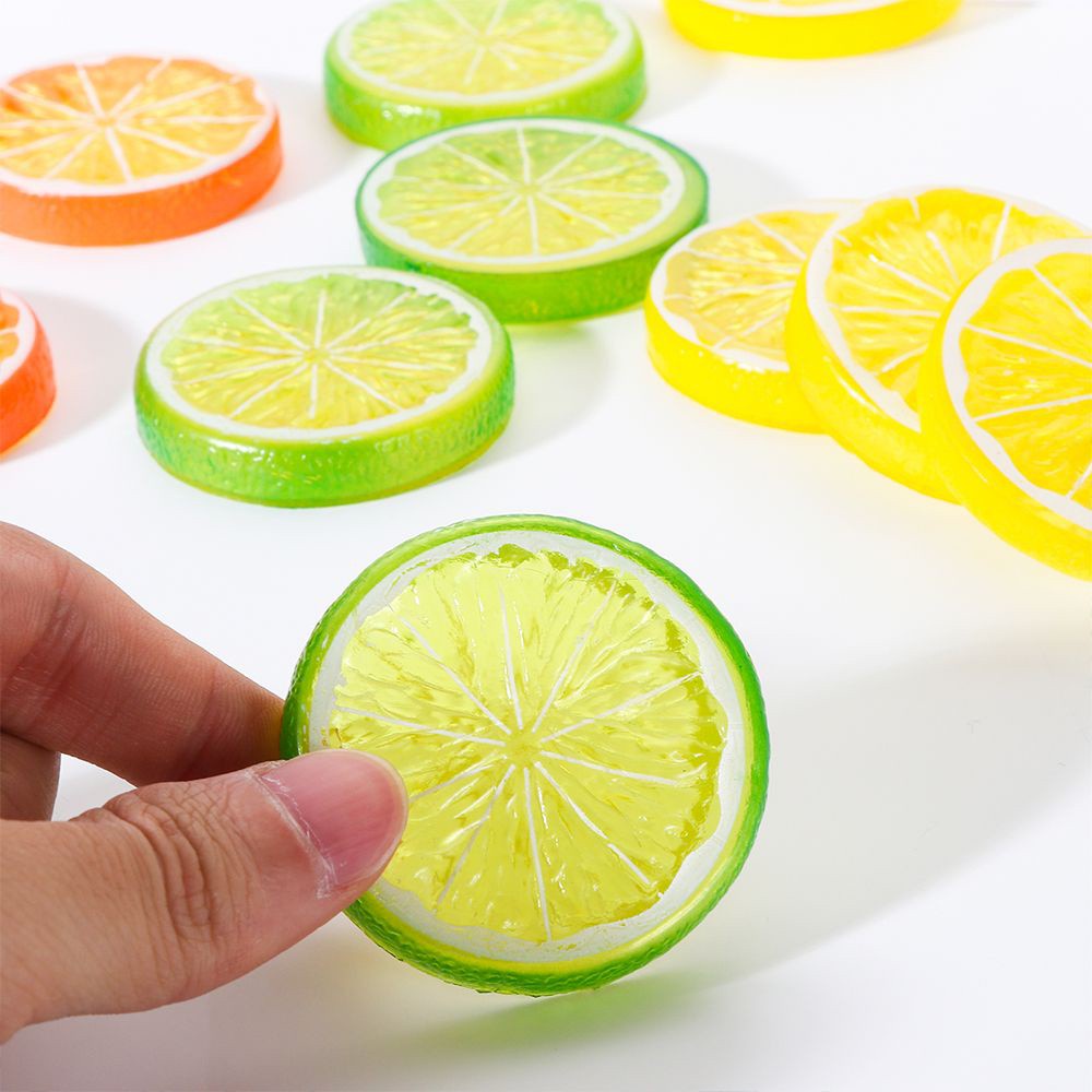 CONOPERY Mô Hình Lát Chanh Nhân Tạo Bằng Pvc Nhiều Màu Dùng Trang Trí Nhà Bếp / Làm Đạo Cụ Chụp Ảnh