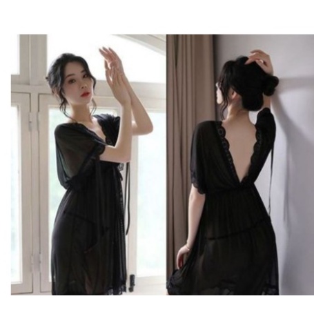 Váy Ngủ Ren Cao Cấp Thắt Eo Tiểu Thư CAO CẤP