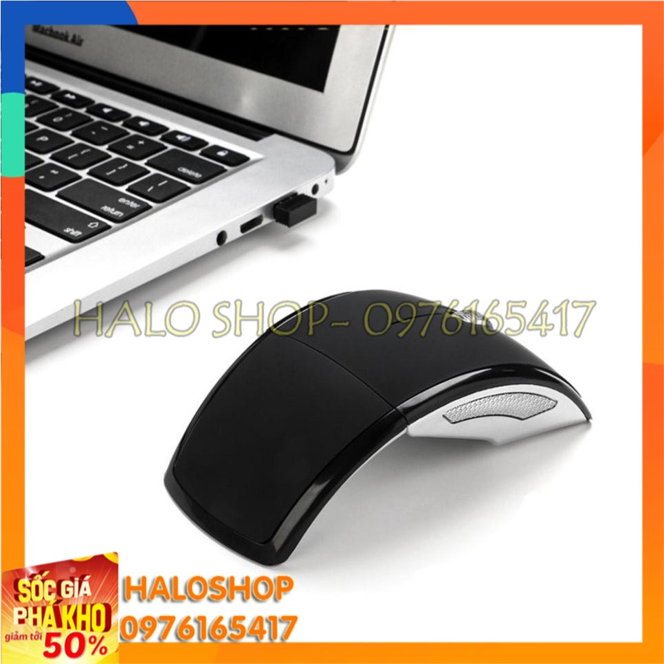 Chuột không dây 1200 DPI có thể gấp gọn tiện lợi kèm USB kết nối