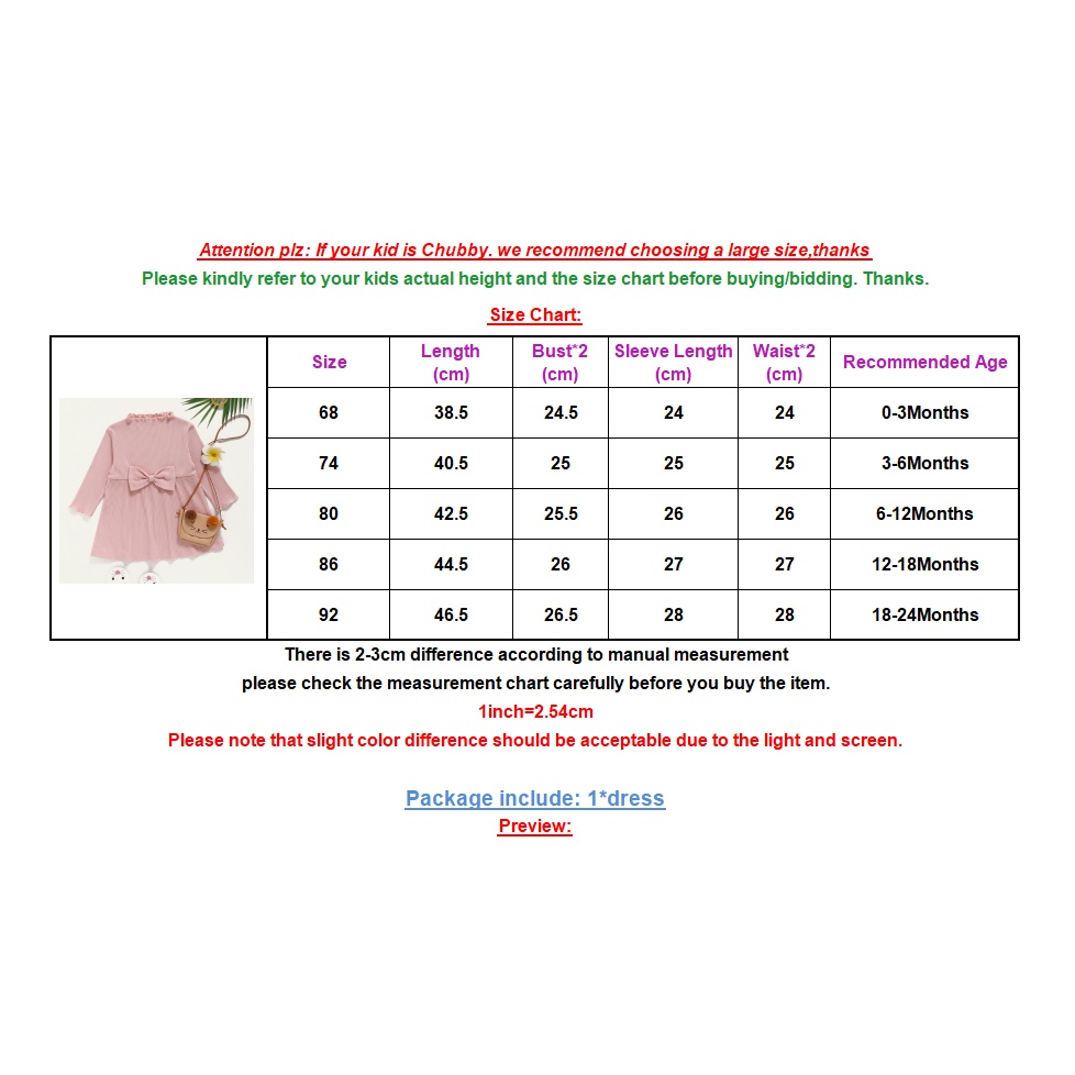 Đầm dự tiệc Mikrdoo vải cotton màu hồng dài tay thời trang cho bé gái sơ sinh