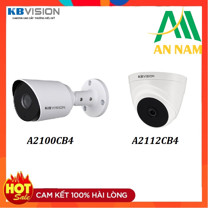 Camera Thân KBVISION KX (2100CB4,A2112CB4) Full HD 2Mp Ngoài Trời