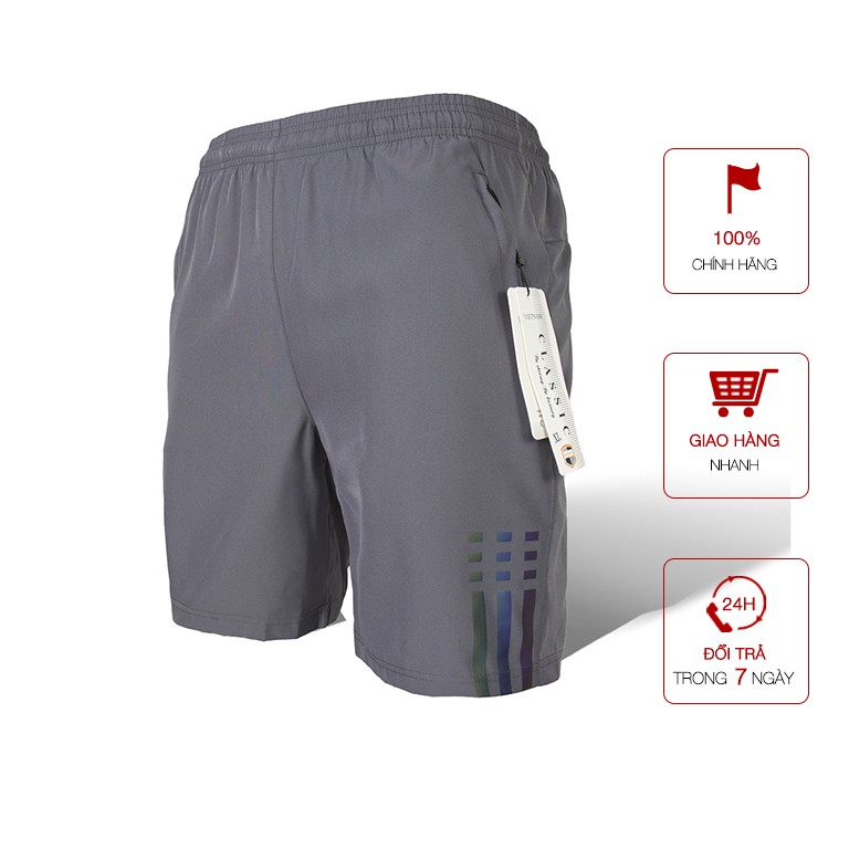 Quần Short Nam Thể Thao 3 Sọc Big Sport Quần Đùi Nam Chất Vải Poly Mềm Mại Co Giãn 4 Chiều Thoáng Mát