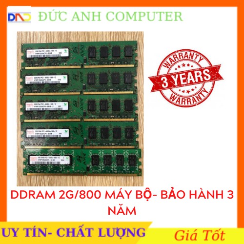 Ram 2g Bus 800 - DDR2 - Hàng Tháo Máy Bộ - Bảo Hành 3 Năm