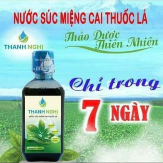 Nước súc miệng cai thuốc lá Thanh Nghị