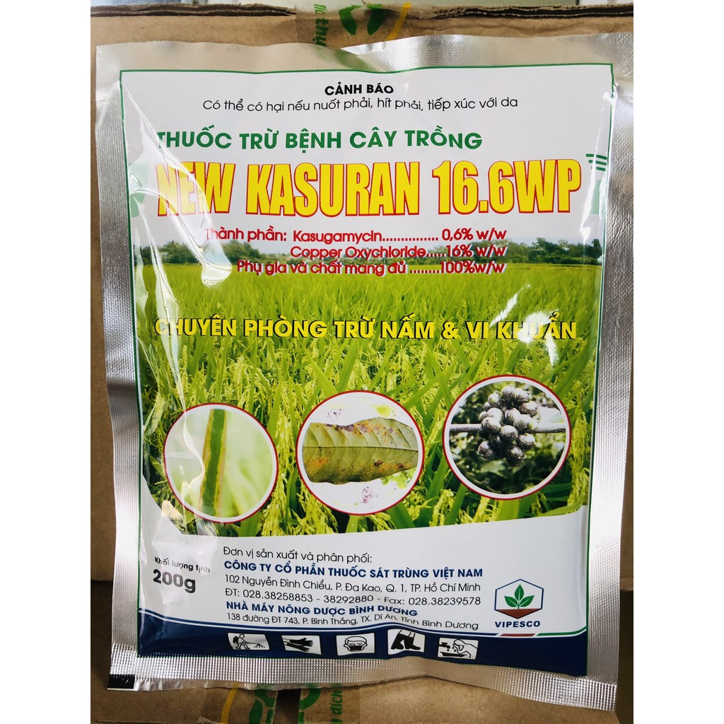 New Kasuran 16.6WP 200gr - Trừ Nấm và Vi Khuẩn