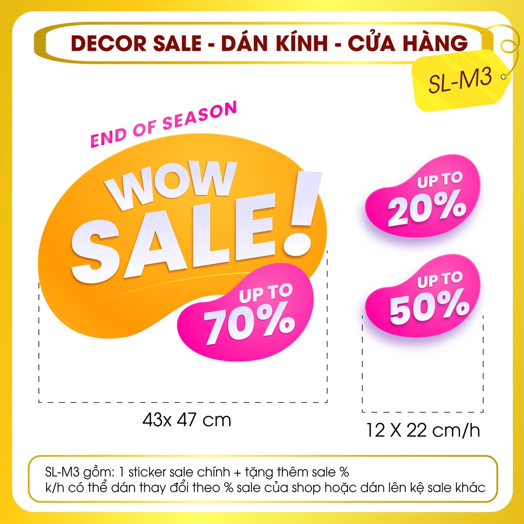 Biển Dán Quảng Cáo Chất Liệu Decal Có Keo Sẵn - Biển Quảng Cáo in Theo Yêu Cầu Kích Thước 50  * 50Cm