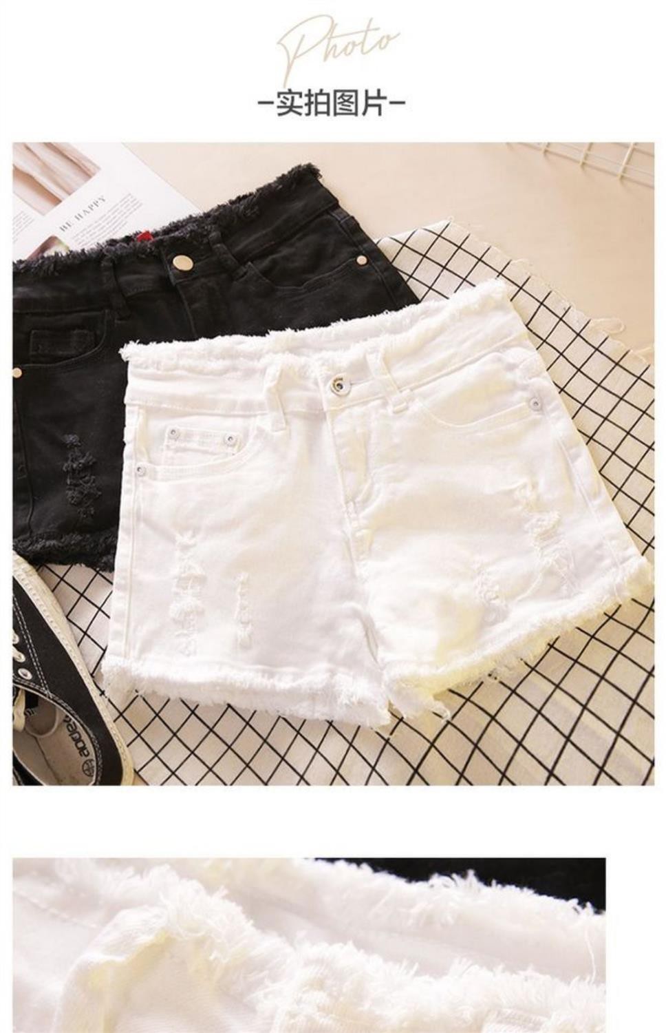 Quần Short Denim Viền Rách Phong Cách Hàn Quốc 2021 Cho Nữ | BigBuy360 - bigbuy360.vn