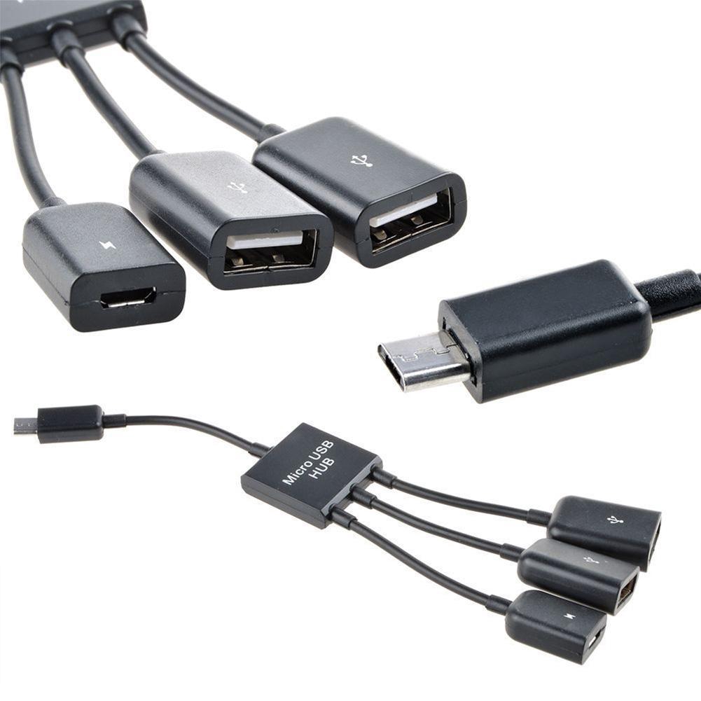 Bộ điều hợp OTG Hub Micro USB 2.0 3 trong 1 chuyên dụng