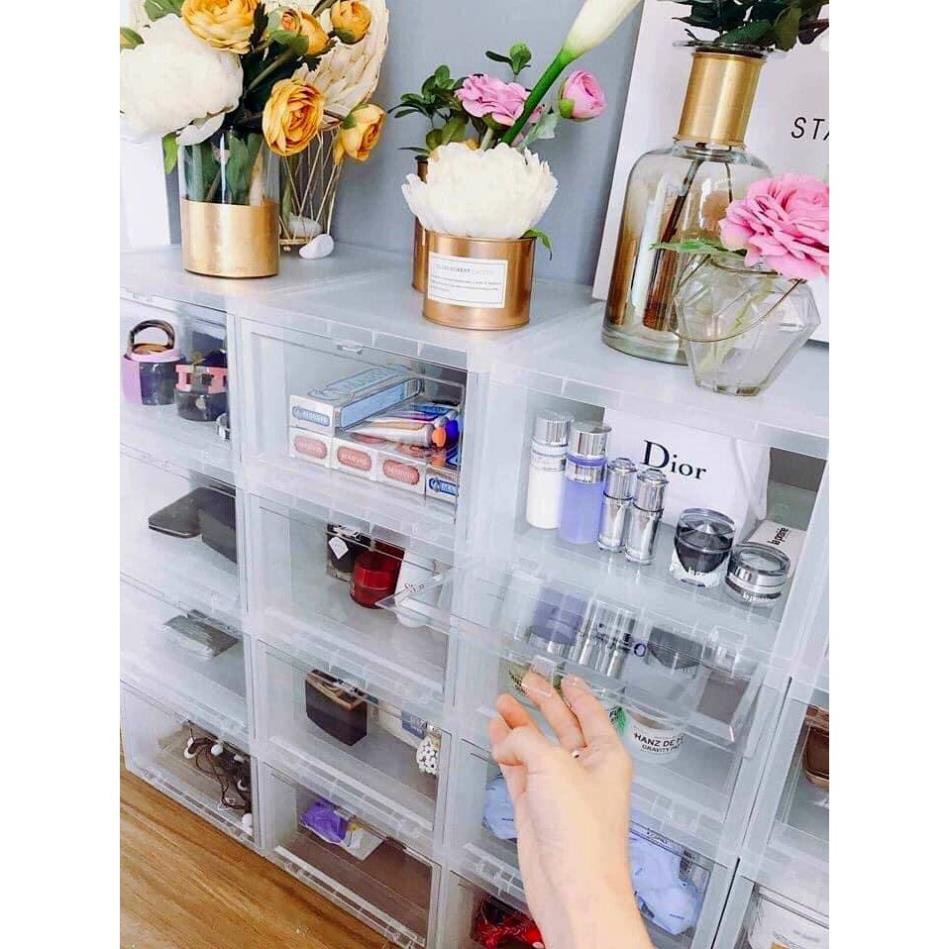 Deal hot ! HỘP ĐỰNG GIÀY VIỆT NHẬT CAO CẤP - Nhựa cứng trong suốt siêu tiện dụng size 34 x 26 x 18cm, bảo quản giày dép