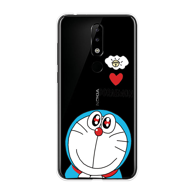 Ốp Lưng Nokia 2.1 3.1 5.1 6.1 Plus X5 X6 TPU mềm Case Doraemon Two