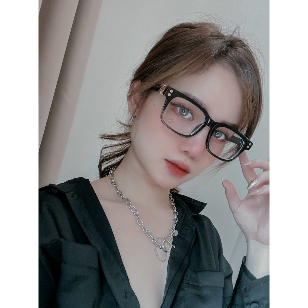 Gọng Kính Chrome hearts Cao cấp nam nữ , mắt vuông kiểu ráng thời trang 2276