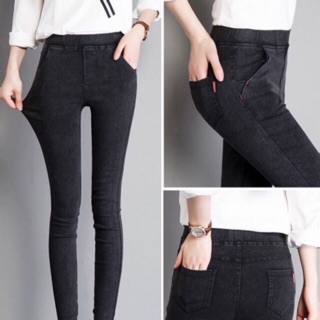 Quần legging giả Jean cạp cao hàng loại 1