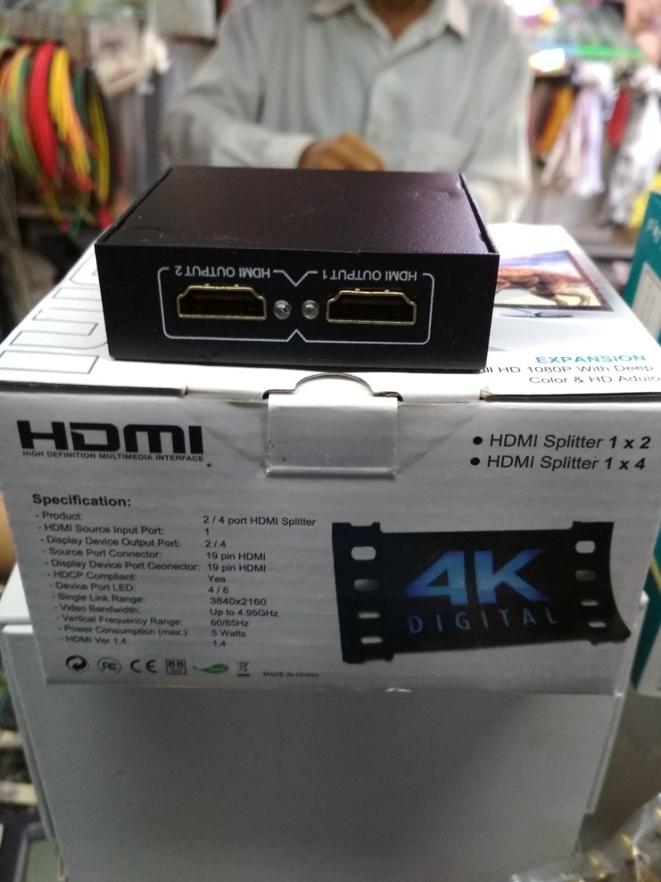 Bộ chia HDMI 1 ra 2 HDMI Splitter 1 To 2